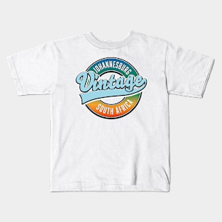 Johannesburg South Africa vintage logo Kids T-Shirt